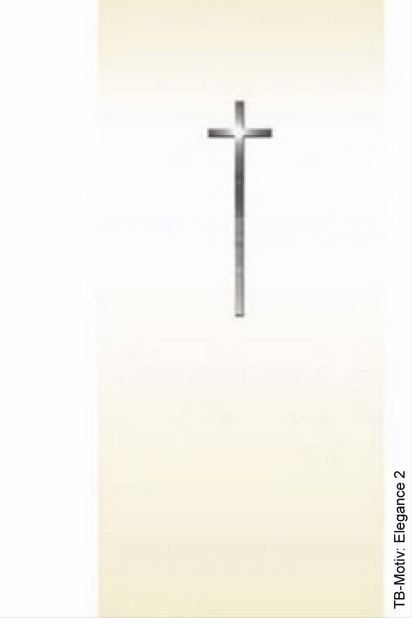 Kreuz beige schlicht